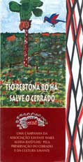 Primeiro folder da campanha "Salve o Cerrado".